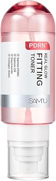 SAM'U PDRN - Tónico real Glow Fitting – Spray de tóner hidratante, calmante y PDRN Salmon DNA Facial Mist con agua de colágeno y 7 ácido hialurónico, cuidado de la piel coreano, 5.05 onzas líquidas / 5.1 fl oz