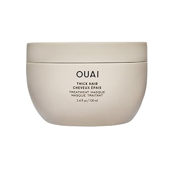 OUAI Máscara para Cabello Grueso - Tratamiento con Aceite de Almendra, Aceite de Oliva y Queratina Hidrolizada para Restaurar el Cabello Dañado - Máscara Libre de Ftalatos y Parabenos (100 ml)