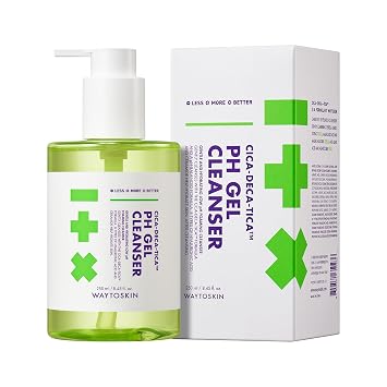 Cica Tea Tree Gel Limpiador facial – Lavado facial hidratante coreano para pieles grasas y mixtas con ácido hialurónico y ceramida, 8.45 onzas líquidas / 250ml