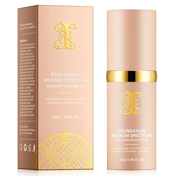 Base 4 en 1, espectro medio con SPF 50+, larga duración y resistente al agua, base de maquillaje hidratante que cambia de color, no grasa, de larga duración, ideal para todo tipo de piel, 30ml