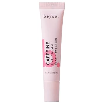 Beyou. K-Beauty Clean Skin Care - Crema hidratante antienvejecimiento para debajo de los ojos con cafeína y ácido hialurónico, reduce la hinchazón, las ojeras y las líneas finas, cuidado de la piel coreano, 0.5 onzas