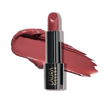 LAURA GELLER NEW YORK Lápiz labial clásico moderno, Mauve Majesty, color ultra rico, lujoso y ligero, acabado crema