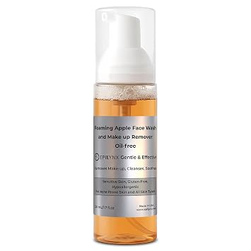 EPILYNX Lavado facial de piel sensible, limpiador espumoso y removedor de maquillaje, 1.7 onzas