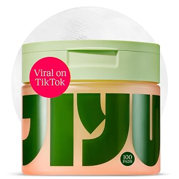 JIYU Almohadillas de tóner, cuidado de la piel coreano para manchas oscuras, arrugas y piel opaca, tratamiento facial hidratante con mucina de caracol, niacinamida, péptidos y centella, 100 unidades