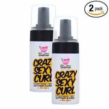 The Doux Crazy Sexy Curl Setting Foam 3.4 Fl Oz (Paquete de 2), Oro