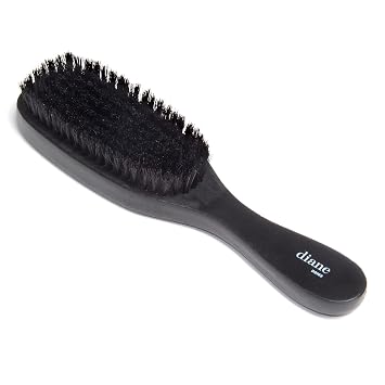 Diane Cepillo de cerdas de jabalí para hombres y mujeres, peinado de cabello fino a medio, estilos ondulados, alisador, cuero cabelludo suave, mango de palo