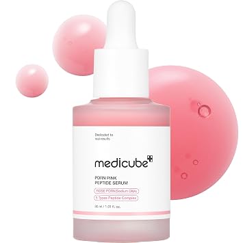 medicube PDRN Pink Peptide Serum, Suero de brillo rosa, Péptido, Niacinamida, Hidratante y humectante y reafirmante, Tono de piel desigual, Cuidado de la piel coreano | 1.01 fl.oz. (1.01 fl.oz., Rosa