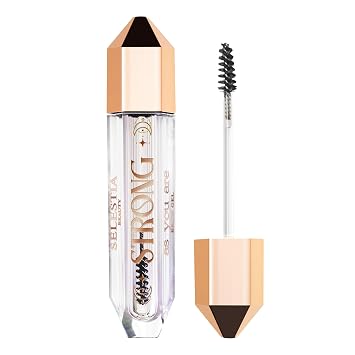 SELESTIA BEAUTY Gel transparente para cejas, fórmula de larga duración para una sujeción fuerte y acabado natural, sin grumos ni escamas, gel de laminación de cejas domesticante y definido, 0.095 onzas líquidas, fuerte como eres