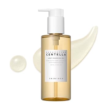 SKIN1004 Aceite de Limpieza Ligero Madagascar Centella 6.76 fl.oz, 200ml | Limpiador de Aceite Suave para Rostro, Limpiador Facial Coreano, Doble Limpieza