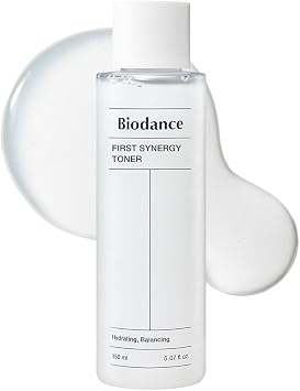 Biodance First Synergy Tónico, hidratante y equilibrado de la piel, tónico facial con ácido hialurónico, cuidado de la piel coreano | 5.07 onzas líquidas, 5.1 fl oz