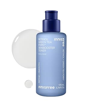 innisfree Green Tea PDRN Toner | Tónico coreano para rostro con retinol y ácido hialurónico para piel de vidrio, líneas finas y piel suave | Inspirado en el tratamiento coreano PDRN