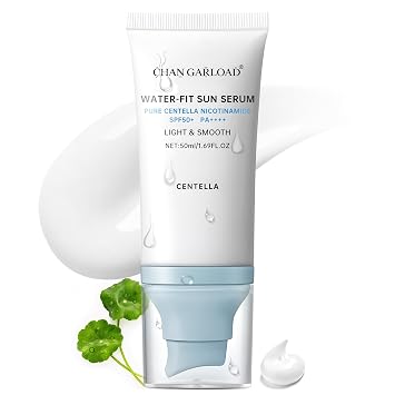 Protección solar coreana para rostro y cuerpo – SPF 50+ Bloqueador mineral de centella de Madagascar con hidratante tintado, ácido hialurónico y niacinamida, cuidado de la piel coreana ligero e