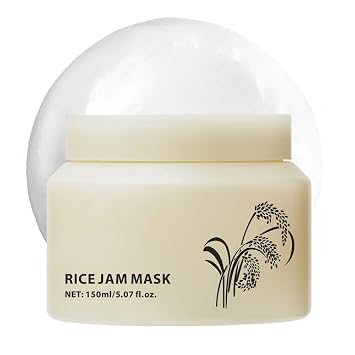 KOEC Mascarilla hidratante de mermelada de arroz, mascarilla coreana diaria y nocturna para el cuerpo, 5.1 fl oz, para limpieza profunda, piel de vidrio, minimización de poros