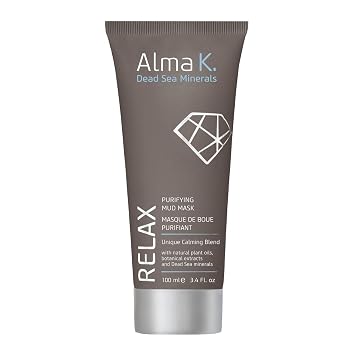 ALMA K Máscara de barro purificante - Máscara de barro del mar muerto para hidratación facial - Mascarilla facial para mujeres - Máscara de barro orgánica - Productos naturales para el cuidado de la