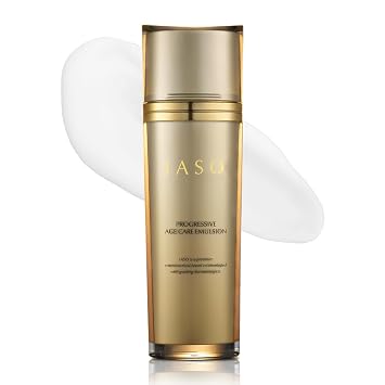 IASO Emulsión Progressive para el cuidado de la edad, emulsión antienvejecimiento y antiarrugas, humedad de larga duración, brillo juvenil, enriquecida con ginseng, cuidado de la piel coreano, 3.38 onzas