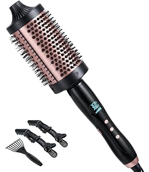 CIVEYA Cepillo térmico jumbo de 2.4 pulgadas, cepillo redondo calentado