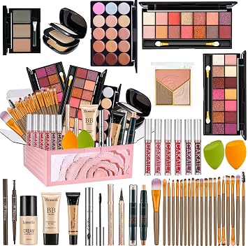 Juego de maquillaje todo en uno para mujer, kit completo de regalo, kit de