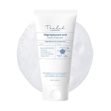 THE LAB BY BLANC DOUX Oligo - Espuma limpiadora de ácido hialurónico, limpiador facial espumoso con ácido hialurónico, limpiador coreano para hidratación profunda y espuma limpiadora, 4.06 onzas