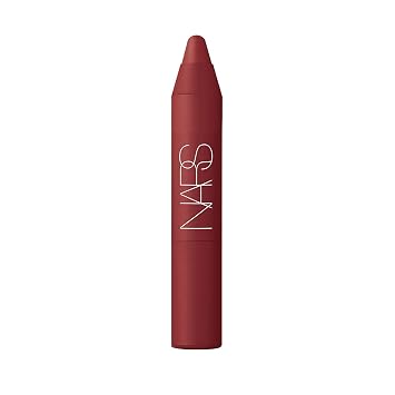 NARS Powermatte - Lápiz labial de alta intensidad en Cruella, tamaño de viaje Mini, 0.05 onzas, 1 unidad (paquete de 1), rojo
