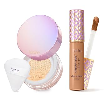 tarte Corrector cremoso de cinta de forma y polvo de ajuste sin arrugas