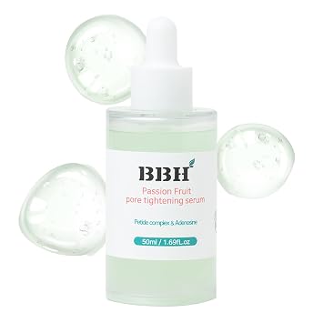 BBH Suero de apriete de poros de maracuyá | Suero minimizador de poros | Piel grasa y seca, todo natural, vegano, cuidado de la piel coreano y K - Beauty Secret | No comedogénico, adecuado para todo