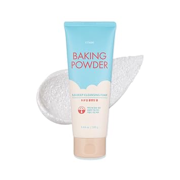 ETUDE Espuma limpiadora profunda BB en polvo de hornear, lavado facial de