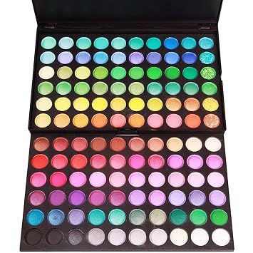 Paleta de sombra de ojos de maquillaje de 120 colores natural nude mate brillo pigmento sombra de ojos paleta impermeable ahumado profesional kit de belleza cosmética