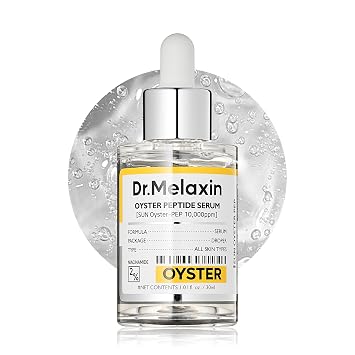 Dr.Melaxin Oyster Pep3 - Ampolla renovadora para rostro regordete, antienvejecimiento e hidratante, piel visiblemente suave y brillante, cuidado de la piel coreano, 1.01 onzas líquidas (30ml)