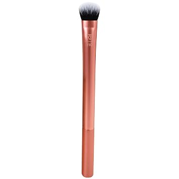 Real Techniques Expert - Brocha correctora, oculta debajo de los ojos y cubre imperfecciones, brocha de maquillaje para mezclar líquido y corrector de crema, ilumina las ojeras, sin crueldad, cerdas
