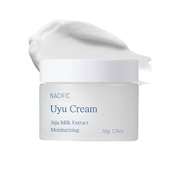 NACIFIC Uyu Cream Moisturizer 1.76 oz - Extracto de leche Jeju, complejo de ceramida 5, crema de barrera de hidratación profunda para piel seca y sensible, cuidado de la piel coreano