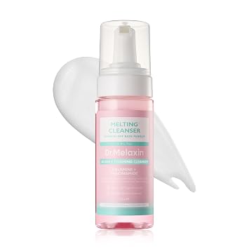 Dr.Melaxin Limpiador espumoso de burbujas derretidas, removedor de maquillaje micelar lavado facial con calamina y niacinamida, no necesita doble limpieza, limpiador de espuma suave para pieles sensibles, K-Beauty