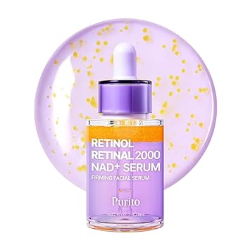 PURITO Retinol 0.1% + Retinal 0.1% Serum para pieles sensibles, 1.01 onzas