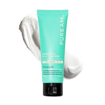 PURE'AM Limpiador suave de aminoácidos, lavado facial coreano salicílico