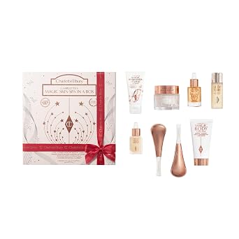 Charlotte Tilbury Charlotte's Magic Skin Spa In A Box - Set de cuidado de la piel de edición limitada para piel más voluminosa, más suave, firme, radiante y de aspecto brillante