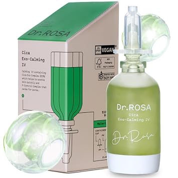 DR.ROSA Centella Cica-Exo Calmante - 0.5 fl oz | Suero calmante para pieles sensibles | Ayuda a mejorar el aspecto del enrojecimiento, apoya el equilibrio de humedad, cuidado de la piel coreano ligero