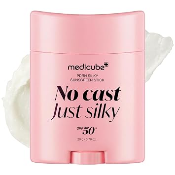 medicube PDRN Silky Sun Stick, SPF 50 Airy & Pore-Blurring Finish, 0.81 oz.
