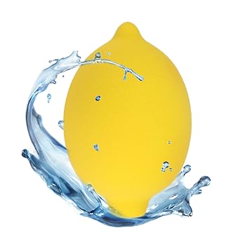 Esponja de maquillaje de limón Mezclador de belleza amarilla Linda extraña extra grande pinceles técnicas para base líquida Crema en polvo Pequeño aplicador cosmético Esponjas sin látex en