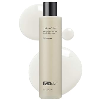 PCA SKIN Limpiador exfoliante facial diario, lavado facial hidratante, limpia suavemente la suciedad, los desechos y otras impurezas de la piel, limpiador facial fabricado con exfoliantes renovables,