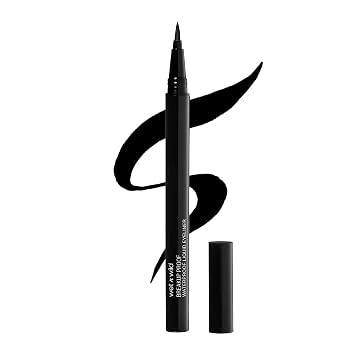 Wet n Wild Mega Last - Delineador de ojos retráctil a prueba de ruptura, negro más negro