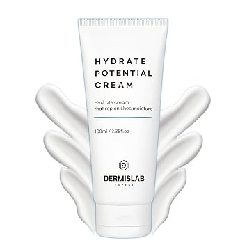 Hydrate Potential Cream - Crema hidratante de hidratación intensiva para pieles secas, deshidratadas y sensibles (3.38 oz), cuidado de la piel coreano