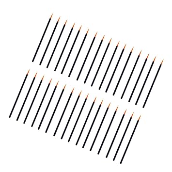 100pcs Eyeliner Brush Applicator Wands Fine Point Disposable
