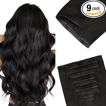GOO GOO Invisi - Extensiones de cabello humano real con clip