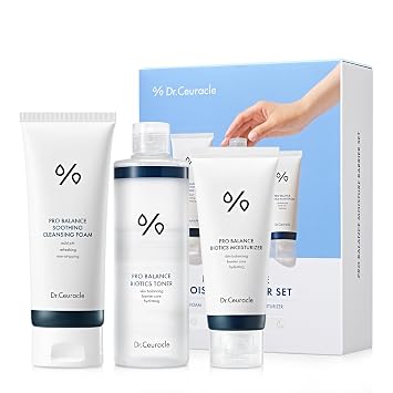Dr.Ceuracle Pro Balance - Juego de barrera de humedad, limpiador de espuma + tóner + crema