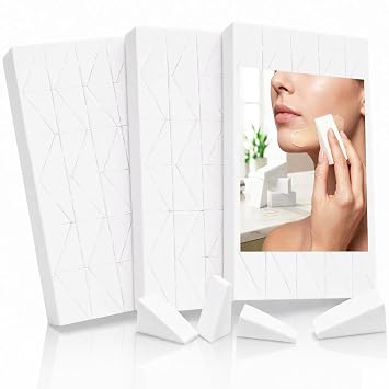 180 esponjas de maquillaje, esponjas de maquillaje triangulares desechables para aplicación de base, mezcla de rostros, cuñas cosméticas para proyectos de arte de uñas, pintura y manualidades