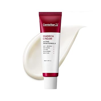 CENTELLIAN 24 Madeca Cream Active Formula (1.7 fl oz) - Crema hidratante Centella para el rostro, cuidado de la piel coreano. Piel seca y sensible. TECA, Centella Asiatica, Madecassoside