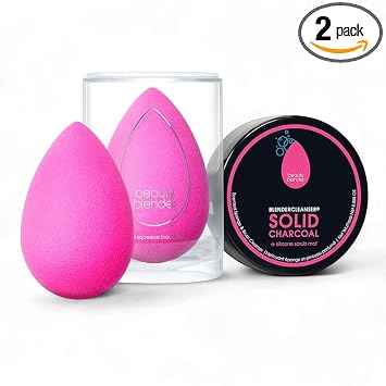 Beautyblender Original Pink + Blendercleanser Solid Charcoal Set