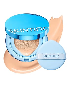 SKINTIFIC Velvet Matte Cushion Foundation Para Piel Grasa #02 Marfil