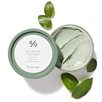 Dr.Ceuracle Jeju - Paquete de arcilla matcha, mascarilla facial coreana de 4.05 onzas