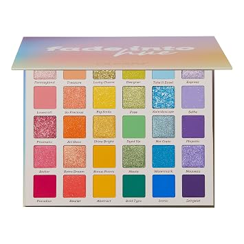 ColourPop Paleta de sombras de ojos Fade Into Hue - Paleta de maquillaje de ojos multicolor con acabados mate, metálicos y brillantes, maquillaje de ojos de alto pigmento con una fórmula de larga duración (0.8 onzas)
