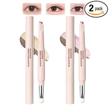 Delineador de ojos de doble color debajo del lápiz iluminador del ojo